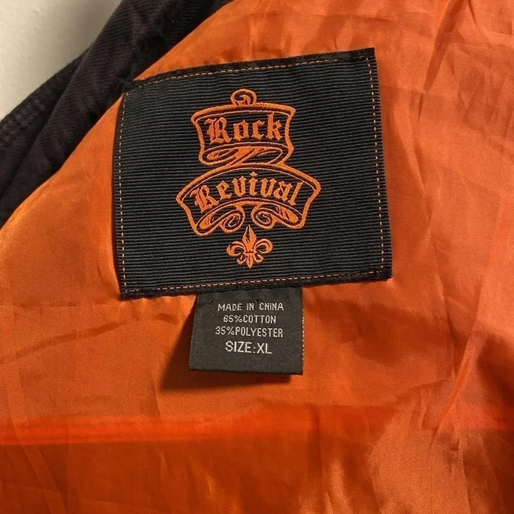 Rock Revival black denim like jacket